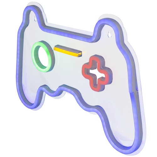 11" LED NEON Video Game Controller Wall Sign