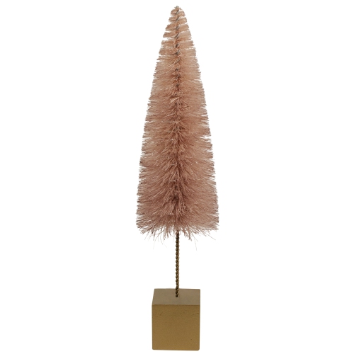 NORTHLIGHT  14" Sisal Christmas Tree Table Top Decoration In Brown