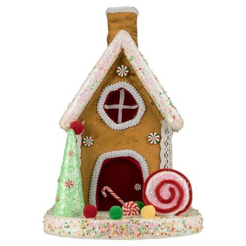 13" Gingerbread Candy House Christmas Decoration