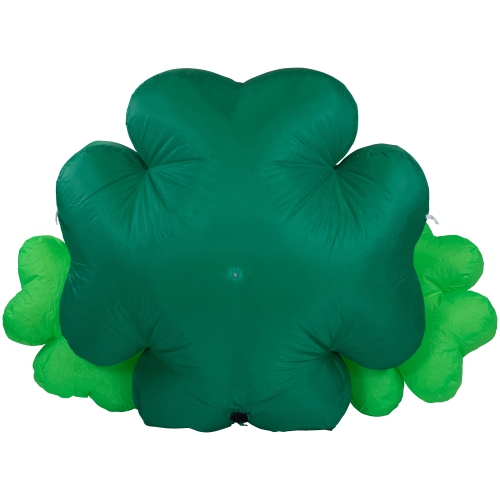 60" Inflatable Lighted Happy St. Patrick's Day Triple Shamrock Outdoor Decoration
