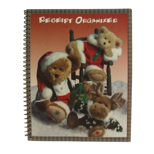 CC CHRISTMAS DECOR  Club Pack Of 72 Christmas Teddy Bear Receipt Organizers 10.25"