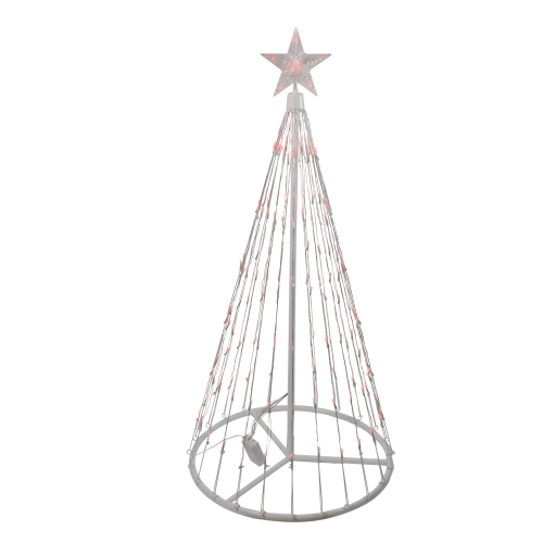 NORTHLIGHT  4' Led Lighted Christmas Tree Show Cone Outdoor Decoration In Red