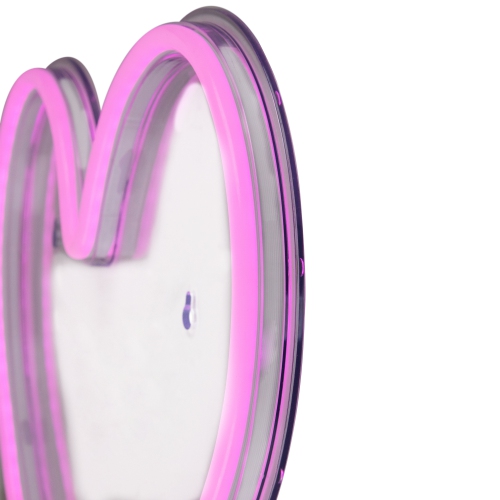 13.5" Pink Heart LED Neon Style Valentine's Day Wall Sign