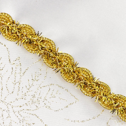 20.5" White and Gold Glitter Poinsettia Christmas Stocking