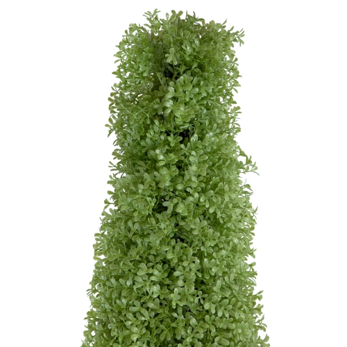 6' Artificial Boxwood Cone Topiary Tree with Round Pot, Unlit