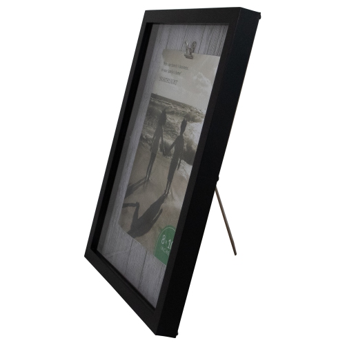 Rectangular Picture Frame with Clip - for a 8" x 10" Photo - 14.5" - Black