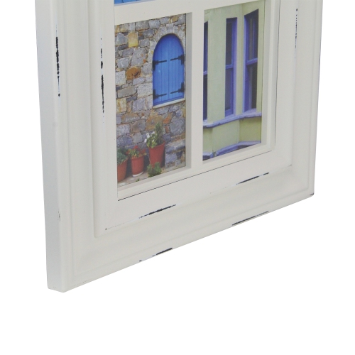 Weathered Mullions Window Pane Picture Collage - for 4" x 6" Photos - 35"