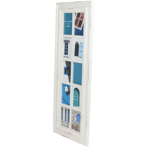 Weathered Mullions Window Pane Picture Collage - for 4" x 6" Photos - 35"