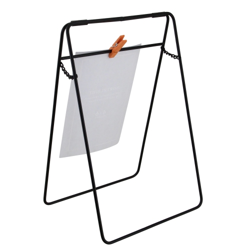 Rectangular Picture Frame with Clip-On for a 4" x 6" Photo - 9.75" - Black