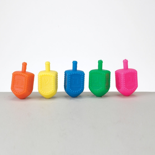 Jar of Dreidels, Spin the Dreidel Hanukkah Game with 25 Multi-Color Pieces