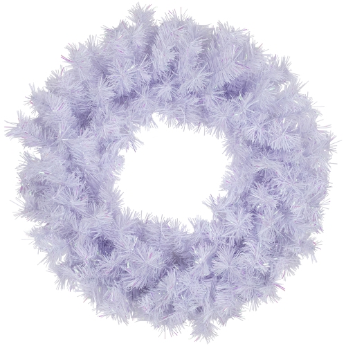 NORTHLIGHT  Icy Iridescent Spruce Artificial Christmas Wreath - 36" - Unlit In White