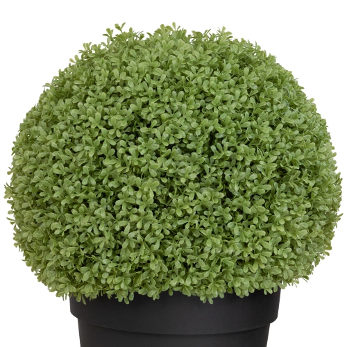 Boxwood Ball Artificial Topiary in Weighted Pot - 22"