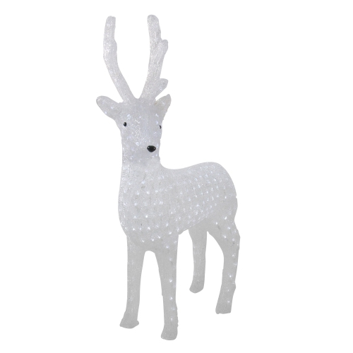 41" Lighted Commercial Grade Acrylic Reindeer Christmas Display Decoration