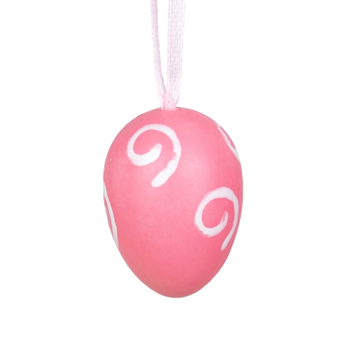 Set of 29 Blue and Yellow Painted Floral Spring Easter Egg Ornaments 3.25"