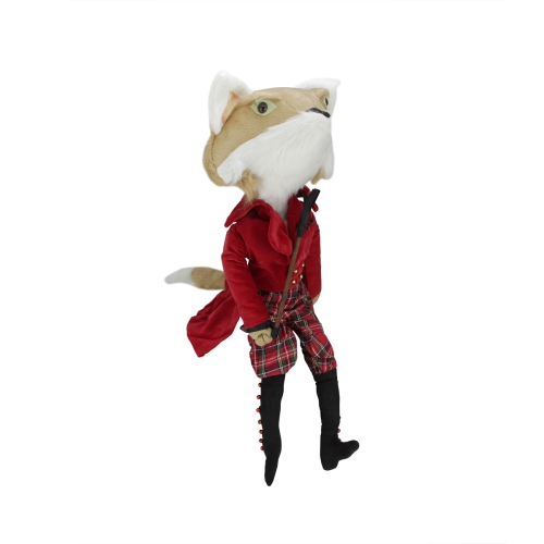 30" Plush William the Fox Decorative Christmas Jockey Display Figure