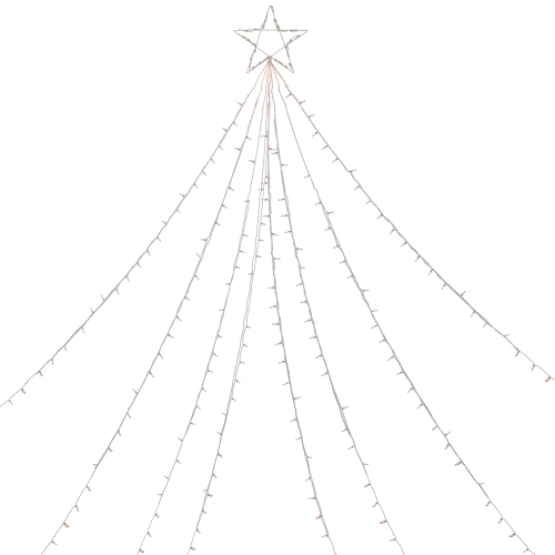 NORTHLIGHT  12' Clear Lighted Christmas Display Tree Outdoor Decor I love it even though one string did not light