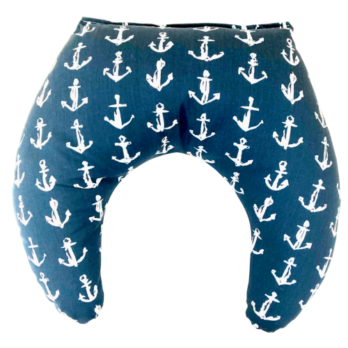 Blue Anchor Baby Bedding with Matching Feeding Pillow