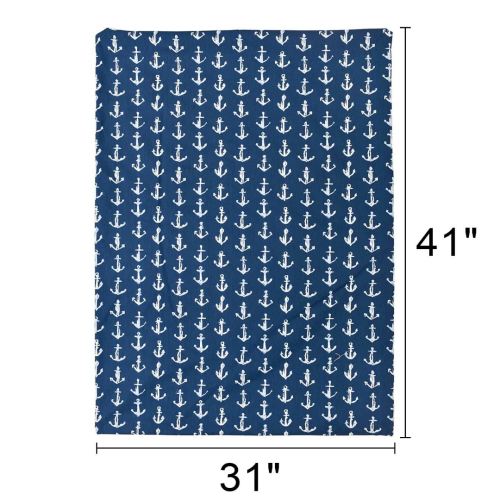 Blue Anchor Baby Bedding with Matching Feeding Pillow