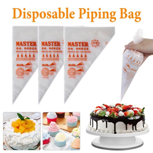 ISTAR 100 pièces en plastique jetable sac à pâtisserie glaçage tuyauterie gâteau Cupcake décoration sacs bricolage décor ensemble d'outils Dessert