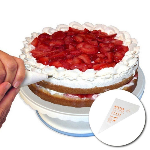 ISTAR 100 pièces en plastique jetable sac à pâtisserie glaçage tuyauterie gâteau Cupcake décoration sacs bricolage décor ensemble d'outils Dessert