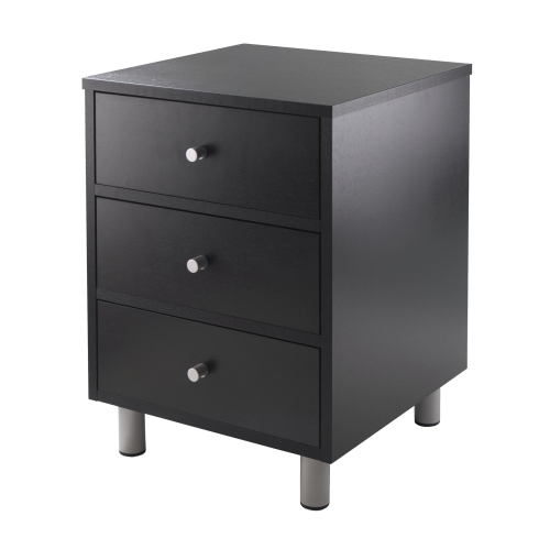 SLICKBLUE  Daniel Accent Table, Nightstand In Black