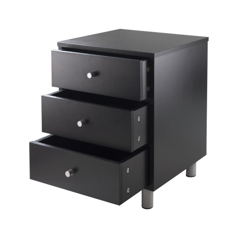 Daniel Accent Table, Nightstand, Black