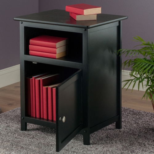 Henry Accent Table, Nightstand, Black