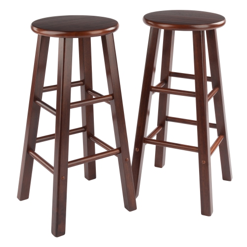 Bar Stool Set of 2 with Comfortable Seating for Indoor or Outdoor Use