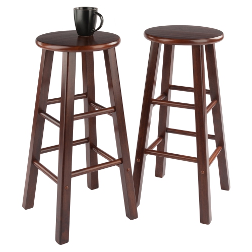 Bar Stool Set of 2 with Comfortable Seating for Indoor or Outdoor Use