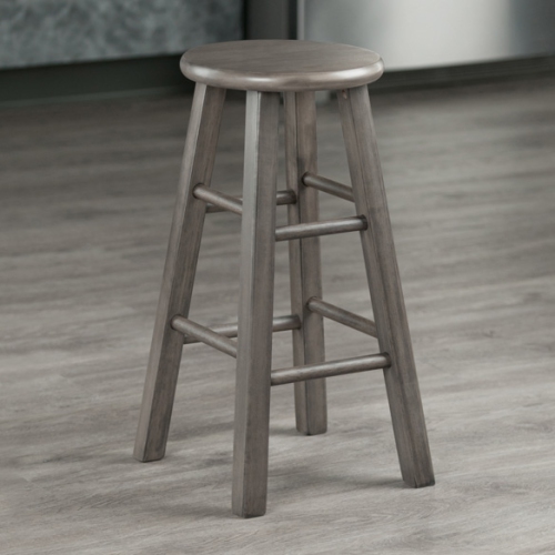 Ivy Square Leg Counter Stool, Rustic Oyster Gray