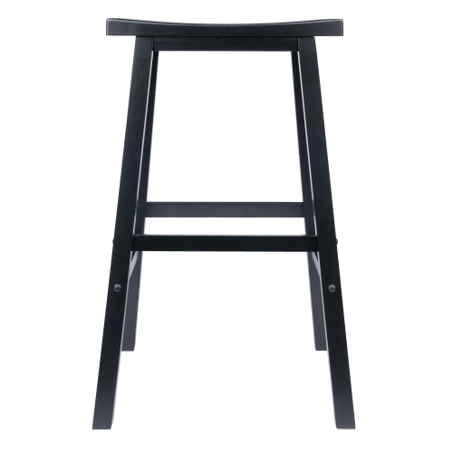 Tabouret de bar Satori, siège de style selle, noir