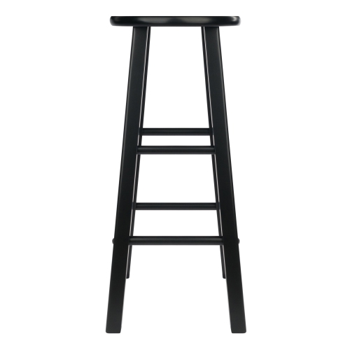 Element 2-Pc Bar Stool Set, Black