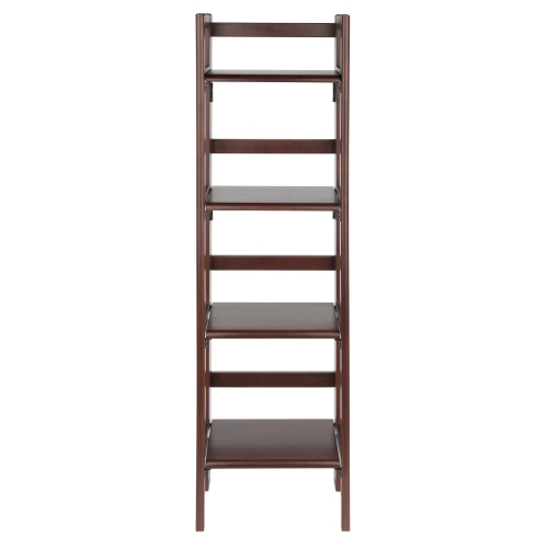 Terry Narrow 4-Tier Foldable Shelf, Walnut