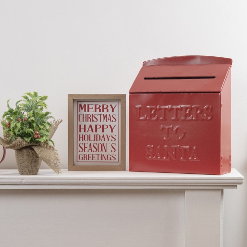 8" Iced Artificial Christmas Holly Berry Plant in Burlap Base