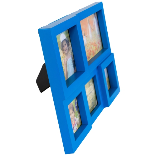 Multi Sized Photo Puzzle Picture Frame Wall Collage - 11.5 - Blue