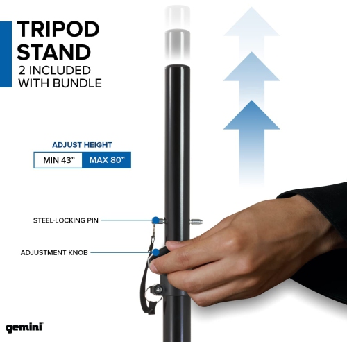 Gemini ES210MXBLUST Portable PA System