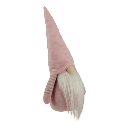 12" Pink and White Spring Gnome
