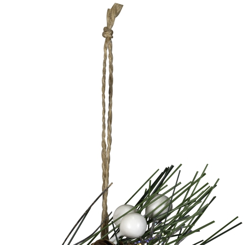 5" Red Rattan Style Christmas Ball Ornament