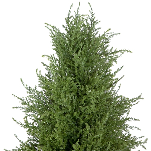 Real Touch™ Artificial Cedar Pine Arborvitae Tree in Urn Style Pot, Unlit - 5'