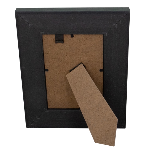 Cadre photo rectangulaire contemporain - pour une photo de 4 x 6 po - Gris et noir