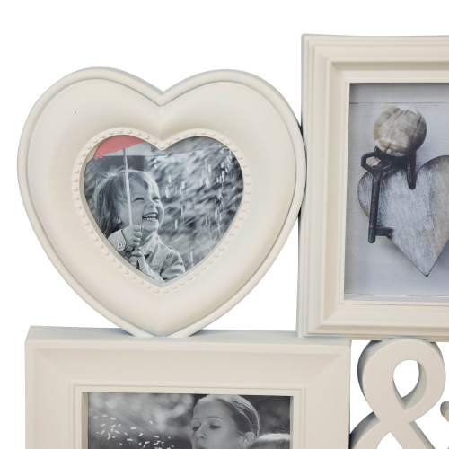 Multi-Sized "Love" Collage Picture Wall Frame - 26.5" - White
