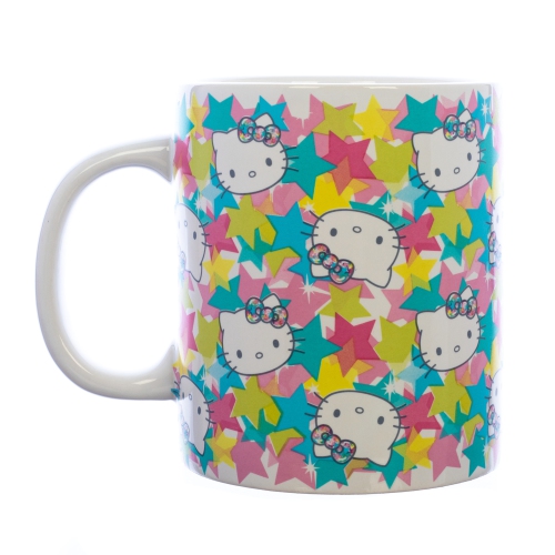 Hello Kitty Multicolour Face 16 Oz Ceramic Mug