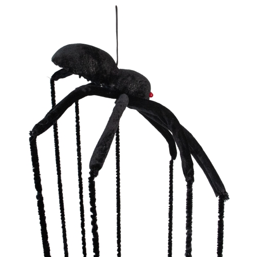 6' Black Long Legged Spider Halloween Decoration