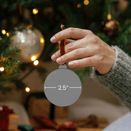 9ct Clear Frosted Matte Christmas Glass Ball Ornaments 2.5"