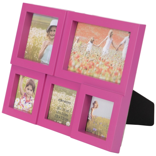 Multi-Sized Puzzled Picture Collage Wall Frame - 11.75" - Pink