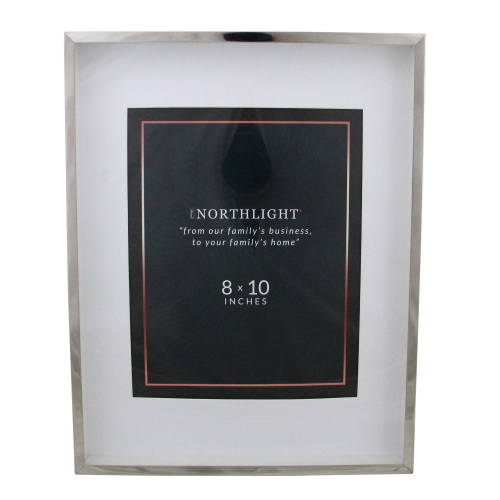 Rectangular Picture Frame - for a 8" x 10" Photo - 14" - Silver