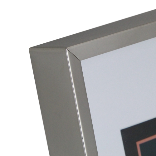 Rectangular Picture Frame - for a 8" x 10" Photo - 14" - Silver