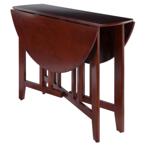 Alamo 3-Pc Drop Leaf Table with Ladder-back Chairs, Walnut