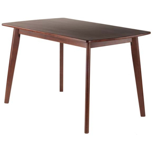 Shaye 5-Pc Dining Table with Slat Back Chairs, Walnut