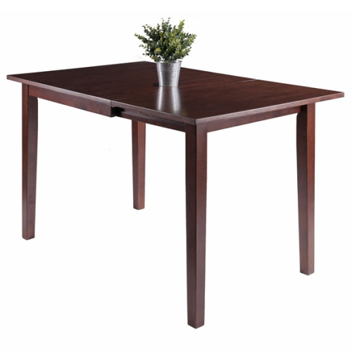 Perrone 3-Pc Drop Leaf Table with Ladder-back Chairs, Walnut